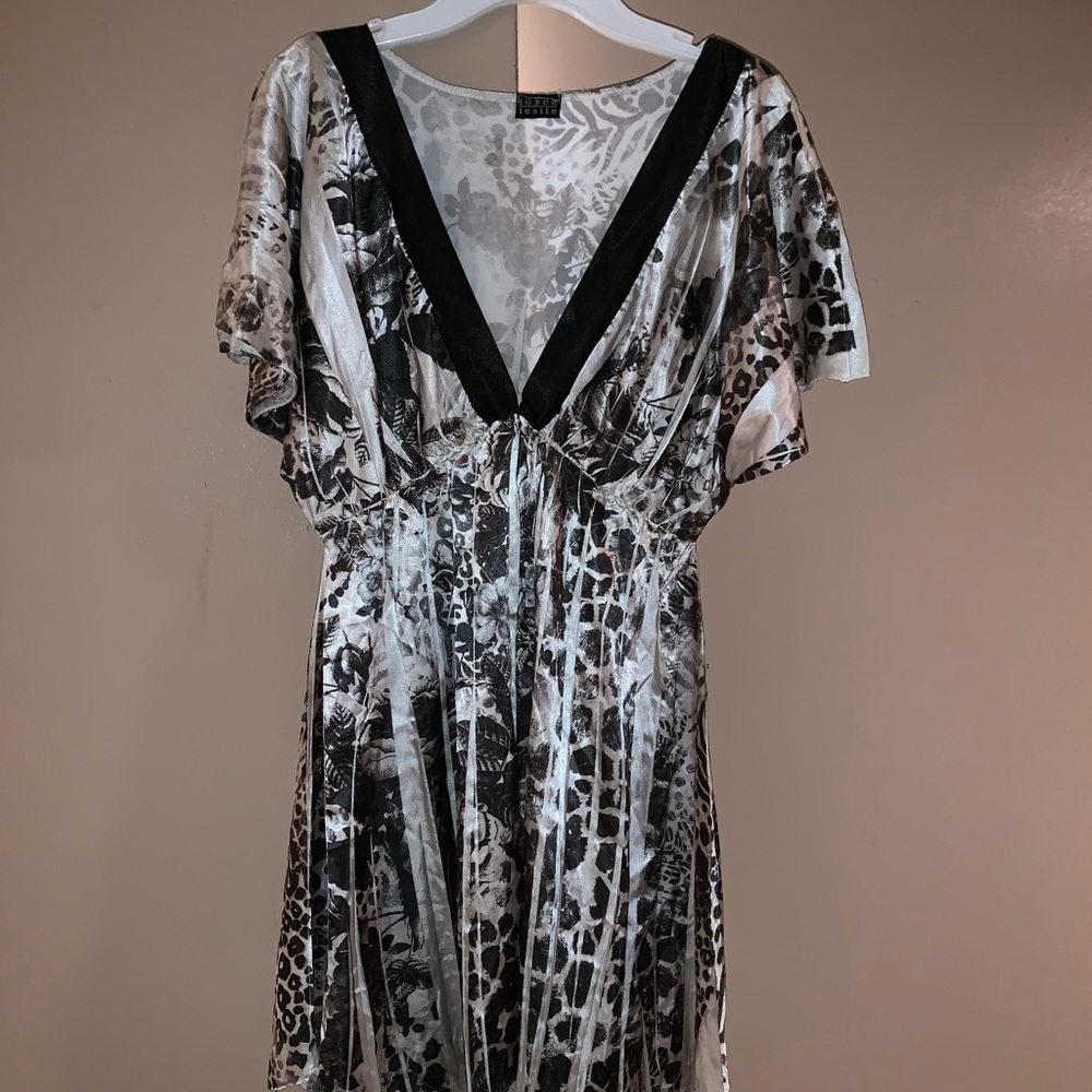 Joyce Leslie Animal Print and Floral Top